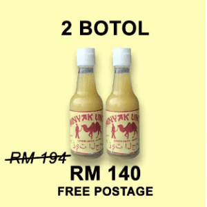 MINYAK RAJA UNTA X 2